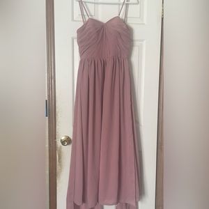 Dusty rose/mauve bridesmaid dress